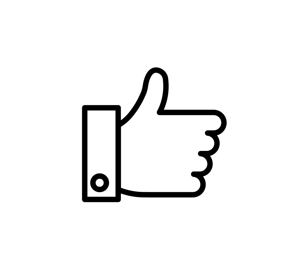 Graphic of thumbs up