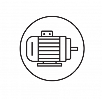 Graphic of Motor with Circle Border