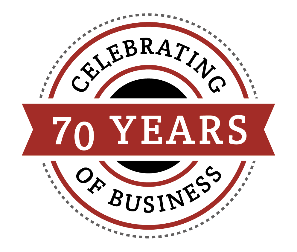 Celebrating 70 Years Logo